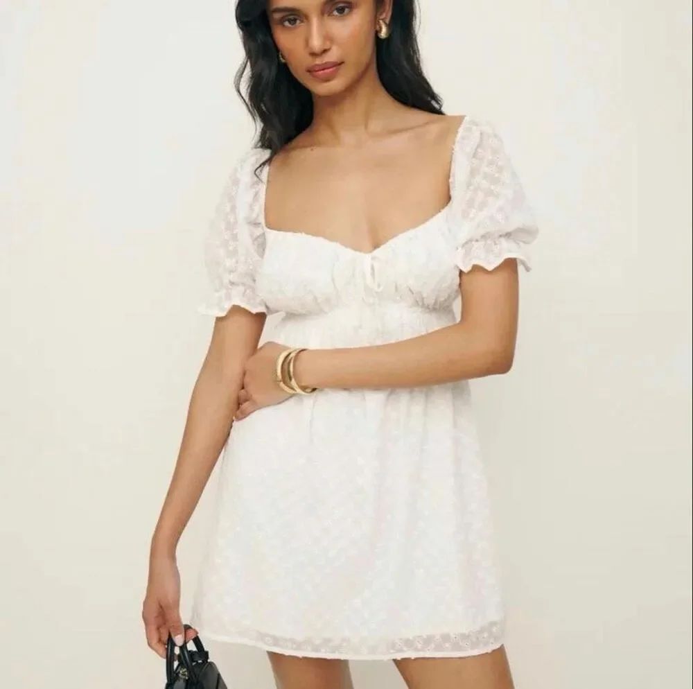 Reformation Channa Eyelet Dress Size 2